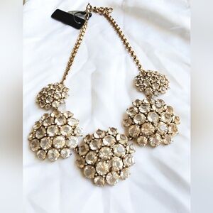J.Crew Crystal Rhinestone Bib Necklace